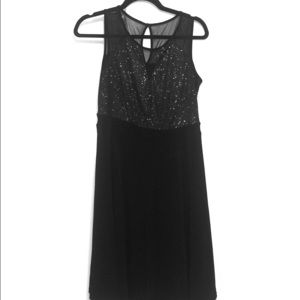 Flirty black mini dress!